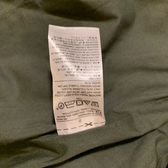 Banana Republic Linen/Rayon-Viscose Asymmetrical Zip Moto Jacket, size 0 - Picture 9 of 13